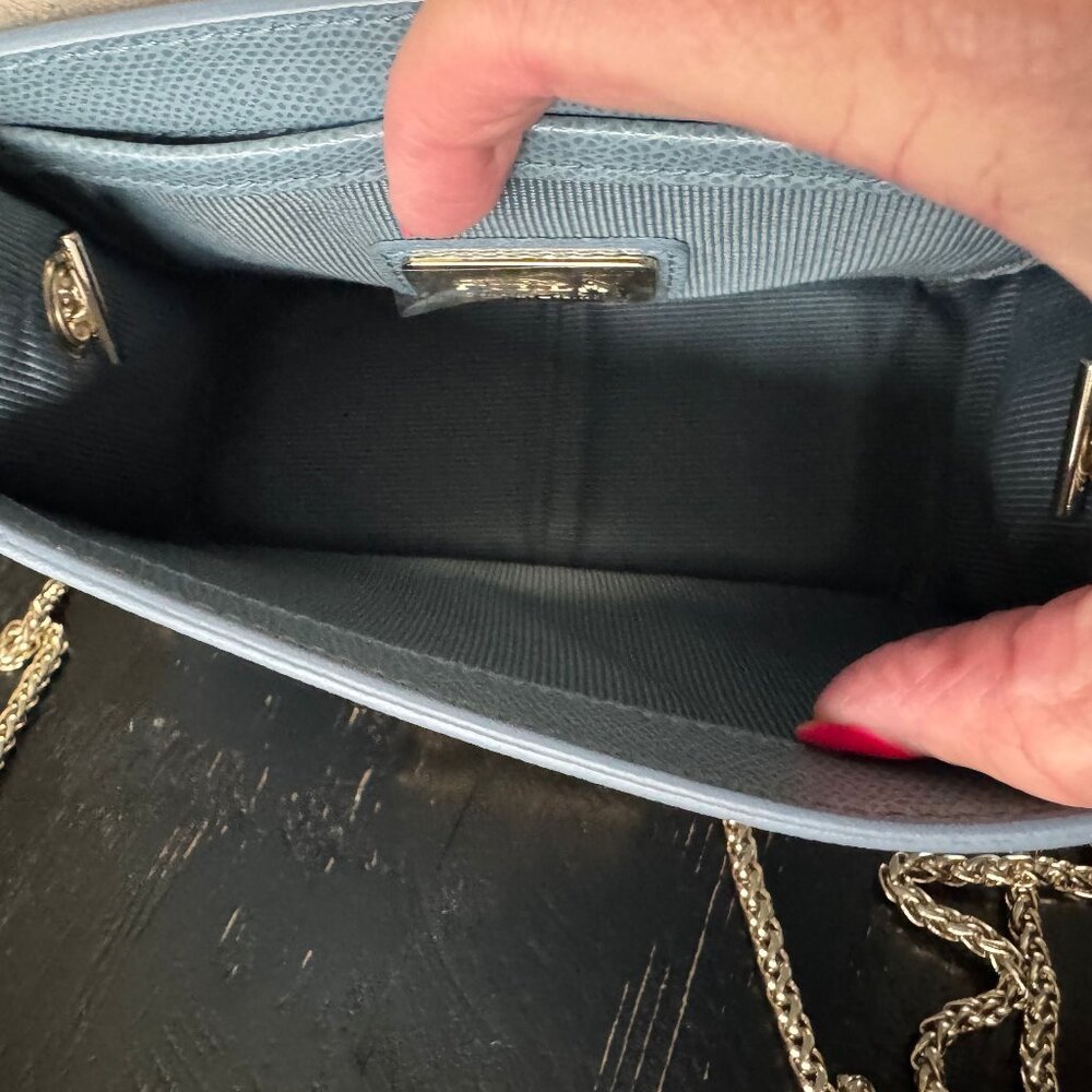 Furla Metropolis Blue Leather Crossbody Bag - Picture 5 of 6